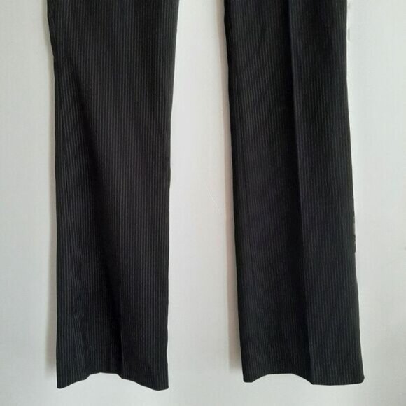 H&M Straight Dress Pants B&W Pin Stripe Sz 6 - Picture 5 of 10